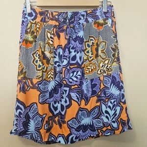 LOFT Pull On Floral Skirt Women's Size XS Colorful